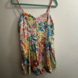 Floral Multicolor Spaghetti Romper